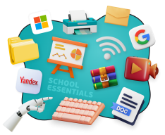 Цифровая база для школьника - КИБЕРшкола программирования для детей, компьютерные курсы для школьников, начинающих и подростков - KIBERone г. Долгопрудный