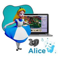 Alice 3d - КИБЕРшкола программирования для детей, компьютерные курсы для школьников, начинающих и подростков - KIBERone г. Долгопрудный