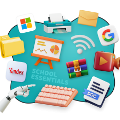 Цифровая база для школьника - КИБЕРшкола программирования для детей, компьютерные курсы для школьников, начинающих и подростков - KIBERone г. Долгопрудный