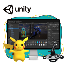 Мир игр на Unity 2D на популярном движке + AI-помощники - КИБЕРшкола программирования для детей, компьютерные курсы для школьников, начинающих и подростков - KIBERone г. Долгопрудный