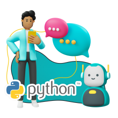 Умный чат-бот на Python - КИБЕРшкола программирования для детей, компьютерные курсы для школьников, начинающих и подростков - KIBERone г. Долгопрудный