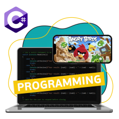 Программирование на C#. Удивительный мир 2D-игр - КИБЕРшкола программирования для детей, компьютерные курсы для школьников, начинающих и подростков - KIBERone г. Долгопрудный