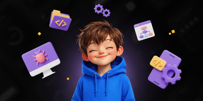 Идеальный сайт с нуля: код, дизайн и AI-помощник - КИБЕРшкола программирования для детей, компьютерные курсы для школьников, начинающих и подростков - KIBERone г. Долгопрудный